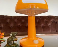 Vintage IKEA Orange Skojig Cloud Table Lamp