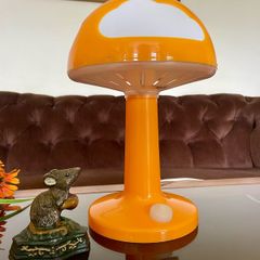 Vintage IKEA Orange Skojig Cloud Table Lamp