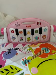 Fisher-Price Glow and Grow Kick & Play Piano Baby Gym Pink