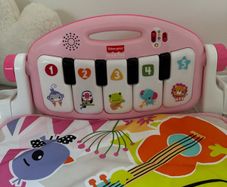 Fisher-Price Glow and Grow Kick & Play Piano Baby Gym Pink