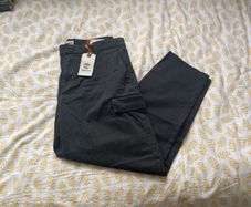 Timberland Men's Black Cargo Pants 34x29
