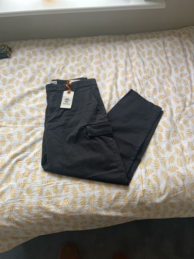 Timberland Men's Black Cargo Pants 34x29