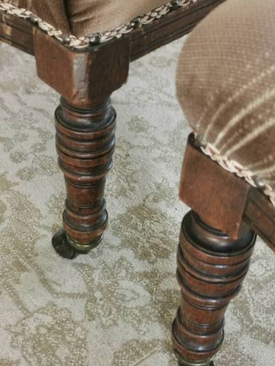 A Pair of victorian nursing chairs