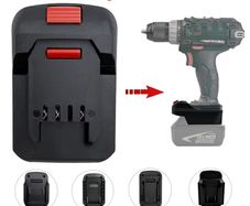 Adapter for Makita Bosch Milwaukee Dewalt 18V Li-ion battery converts to Lidl Parkside X20V Li-ion battery adapter power tool