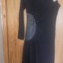 Vintage black one shoulder diamond dress (free post) Image 6