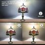 Table Lamp Stained Glass Table Light, Handmade Desk Bedside Table Night Lamp, Antique Art Craft Gifts Lover Kid Living Room Bedroom Study Bookcase Desk Ligh Image 5