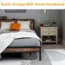 Double Bed Frame Metal Platform Bed Frame with Wood Headboard/Mattress Base/Underbed Storage/No Box Spring Needed/Black Image 7