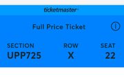 bon Jovi single seated ticket