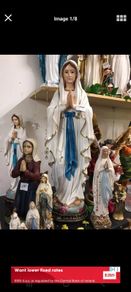 large 3 foot statue our lady of lourdes