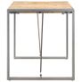 Dining Table 160x80x75 cm Solid Rough Mango Wood Image 3