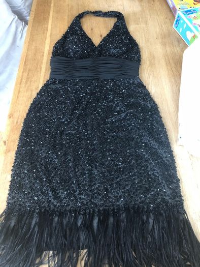 Occasion black backless number