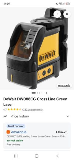 De walt laser level