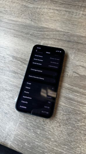 iPhone 13 mini 100% battery 128gb Midnight