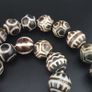 Ancient Burmese Pumtek Pyu PetrifiedWood Beads Necklace Image 2