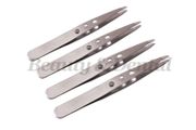 4x Beauty Girls Stainless Steel Eyebrow Hair Removing Tweezers