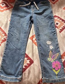 Girl drawstring jeans 5-6 years