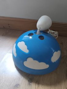 Blue ceiling light