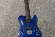 Harley Benton TE-90QM HH Trans Blue