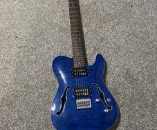 Harley Benton TE-90QM HH Trans Blue