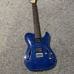 Harley Benton TE-90QM HH Trans Blue