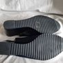 size 6 Fiorella navy wedge sandal Image 2