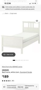 Hemnes single bed frame