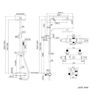 Shower Set 2-in-1 with Thermo Valve | Exposed Square in Matt Black Image 7