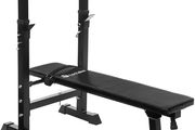 _Multi Function Folding Weight Training Bench Adjustable Barbell