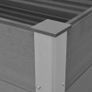 Garden Raised Bed WPC 100x50x91 cm Grey Image 4