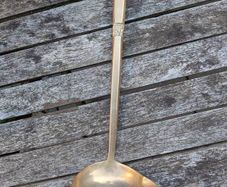 Vintage brass Thai soup ladle