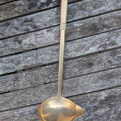 Vintage brass Thai soup ladle