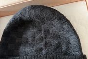 Louis Vuitton Damier print beanie
