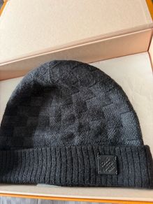 Louis Vuitton Damier print beanie