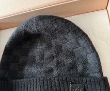 Louis Vuitton Damier print beanie
