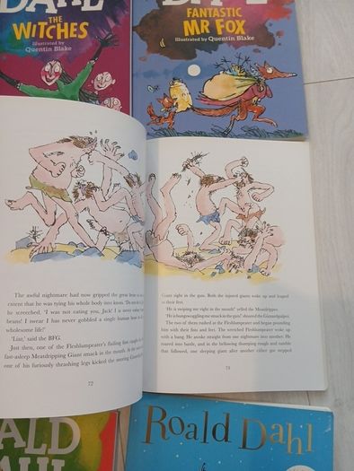 Roald Dahl large coloured illustrated book set