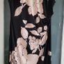 Phase Eight black and blush floral ruched dress Sz 16 UK - Rrp 99 (New) Image 4