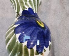 Vintage Ceramic Hand-painted Cabo Vase