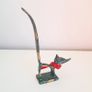 Small Patinated Bronze Cat Jewellery / Ring Holder Image 3