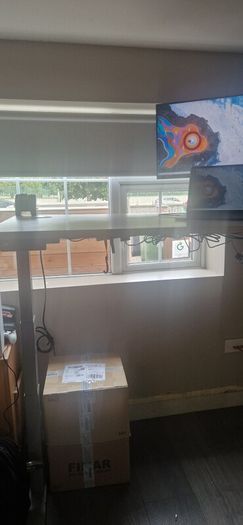 Complete Premium WFH Workstation (Electric Sit-Stand Desk, Dual Screens, Microsoft Dock & Chair)