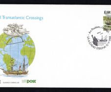 1988 Ireland 150th of 1st Passenger Steamship Crossing Commemorative Stamp with An Pasaiste Corcaigh, (Passage West, Cork) first day cancellation An Post First Day Cover (FDC)