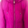Zara Fuchsia Pink Quilted Puffer Jacket with Hood - XS Image 3