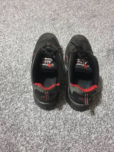 black red safety construction shoes boots