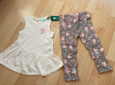New baby girl tunic plus leggings 92cm organic cotton