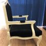 Black Baroque-Style Armchair Image 2