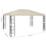 Gazebo 3x4 m Cream Image 7