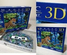 Jaguar Jungle Magic 3d Jigsaw Puzzle & 3D Glasses