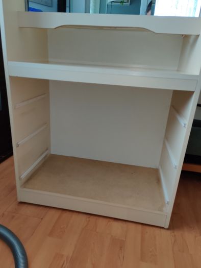 Vintage Dressing Cabinet  Vanity Unit with Triple Mirror & Built In Lights