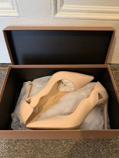 Carlo Pazolini Nude Leather Heels, Size 35/UK 2,5 (also fits 36/UK3)