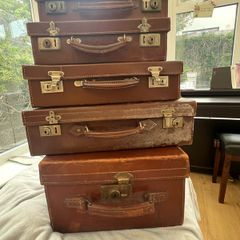 vintage leather suitcases
