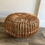 Vintage wicker ottoman Image 5
